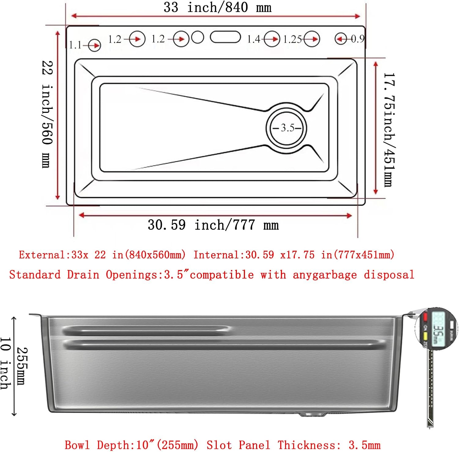 718t4QboBML._AC_SL1500_ 33×22 Inch 304 Stainless Steel Kitchen Sink with Pull-out Rotatable Faucet, Water Purification, Soap Dispenser and Smart Digital Function, Single Bowl Double Waterfall Design - Image 8